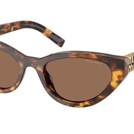 Miu Miu MUA04S Butterfly Sunglasses  14L60M-Havana Honey 54-140-20 - Color Map Tortoise