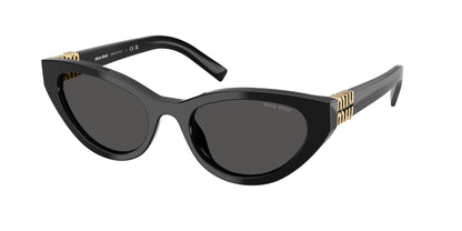 Miu Miu MUA04S Butterfly Sunglasses  16K08Z-Black 54-140-20 - Color Map Black