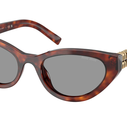 Miu Miu MUA04S Butterfly Sunglasses  21C40O-Havana Mahogany 54-140-20 - Color Map Tortoise