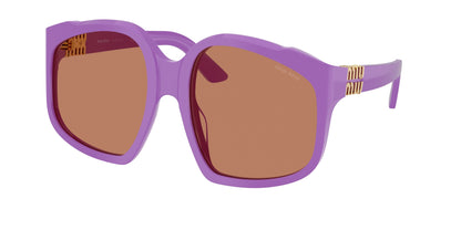 Miu Miu MUA07S Irregular Sunglasses  25D90Q-Violet 59-140-19 - Color Map Violet