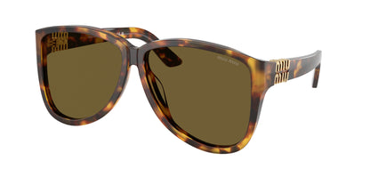 Miu Miu MUA08SF Pilot Sunglasses  14L09Z-Honey Havana 61-140-12 - Color Map Tortoise