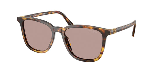 Miu Miu MUB03SF Square Sunglasses  14L20I-Honey Havana 53-140-16 - Color Map Tortoise