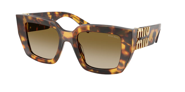 Miu Miu MUB05SF Square Sunglasses  14L20U-Honey Havana 51-135-20 - Color Map Tortoise