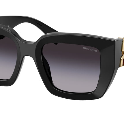 Miu Miu MUB05SF Square Sunglasses  16K90A-Black 51-135-20 - Color Map Black