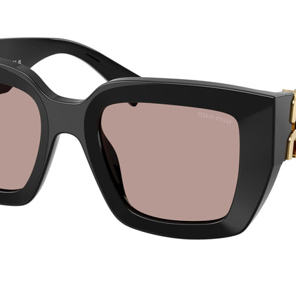 Miu Miu MUB05S Square Sunglasses  16K20I-Black 51-135-21 - Color Map Black