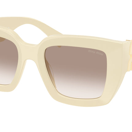 Miu Miu MUB05S Square Sunglasses  21D90L-Milk 51-135-21 - Color Map White