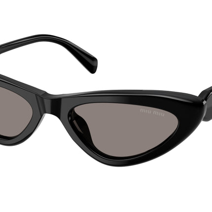 Miu Miu MUB11SU Cat Eye Sunglasses  16K80Q-Black 55-140-19 - Color Map Black