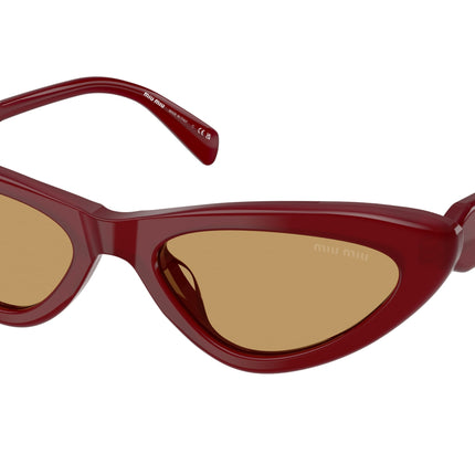 Miu Miu MUB11SU Cat Eye Sunglasses  21I10Y-Opal Burgundy 55-140-19 - Color Map Violet