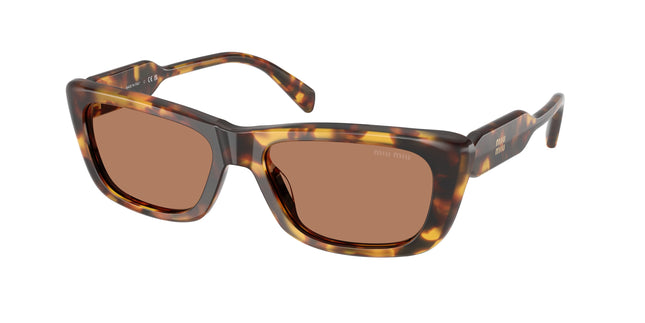 Miu Miu MUB12SF Rectangle Sunglasses  14L20D-Honey Havana 56-140-16 - Color Map Tortoise