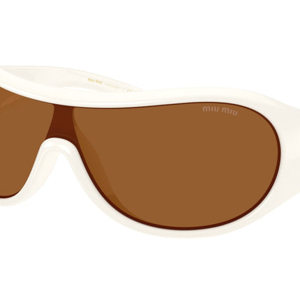 Miu Miu MUB14SU Irregular Sunglasses  17K20V-White 0-125-133 - Color Map White
