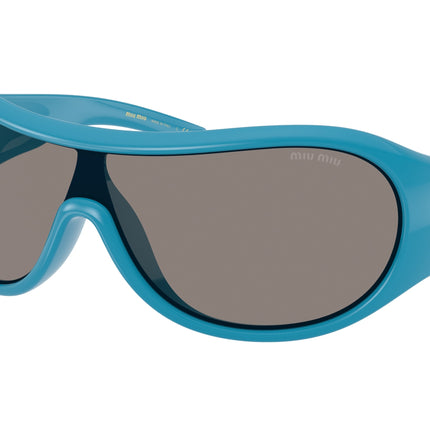 Miu Miu MUB14SU Irregular Sunglasses  26N80Q-Blue 0-125-133 - Color Map Blue