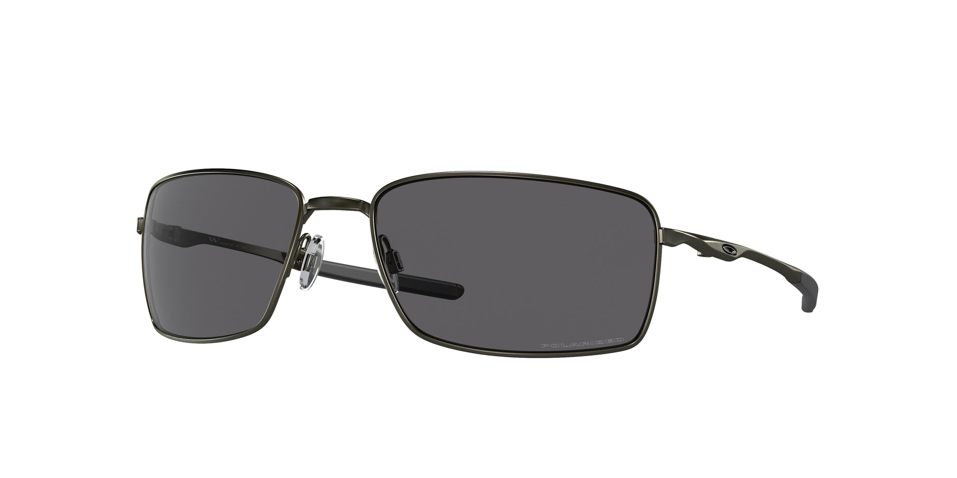 Oakley SQUARE WIRE OO4075 Rectangle Sunglasses  407504-Carbon 60-123-17 - Color Map Black