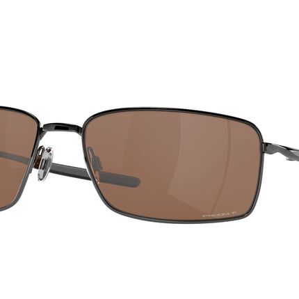 Oakley SQUARE WIRE OO4075 Rectangle Sunglasses  407514-Tungsten 60-123-17 - Color Map Brown