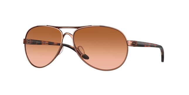 Oakley FEEDBACK OO4079 Round Sunglasses  407901-Rose Gold 59-135-13 - Color Map Gold