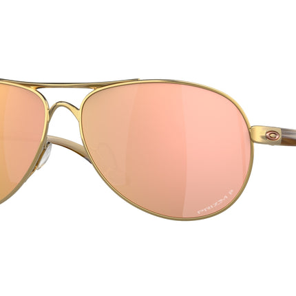 Oakley FEEDBACK OO4079 Round Sunglasses  407937-Polished Gold 59-135-13 - Color Map Gold