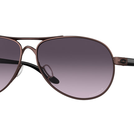 Oakley FEEDBACK OO4079 Round Sunglasses  407948-Satin Grenache 59-135-13 - Color Map Red