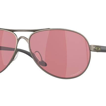 Oakley FEEDBACK OO4079 Round Sunglasses  407949-Satin Gunmetal 59-135-13 - Color Map Grey