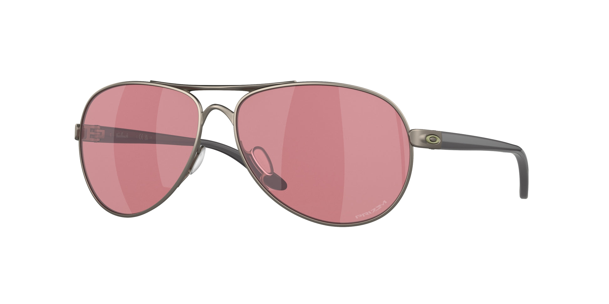 Oakley FEEDBACK OO4079 Round Sunglasses  407949-Satin Gunmetal 59-135-13 - Color Map Grey