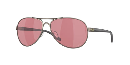 Oakley FEEDBACK OO4079 Round Sunglasses  407949-Satin Gunmetal 59-135-13 - Color Map Grey