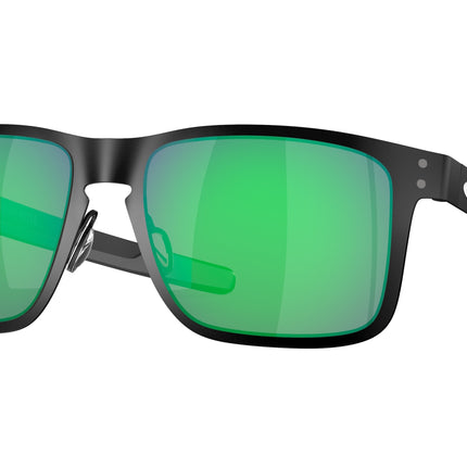 Oakley HOLBROOK METAL OO4123 Square Sunglasses  412304-Matte Black 55-132-18 - Color Map Black