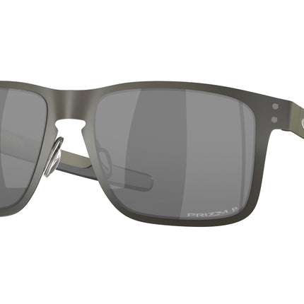 Oakley HOLBROOK METAL OO4123 Square Sunglasses  412306-Matte Gunmetal 55-132-18 - Color Map Grey
