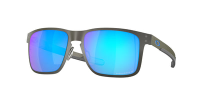 Oakley HOLBROOK METAL OO4123 Square Sunglasses  412307-Matte Gunmetal 55-132-18 - Color Map Grey