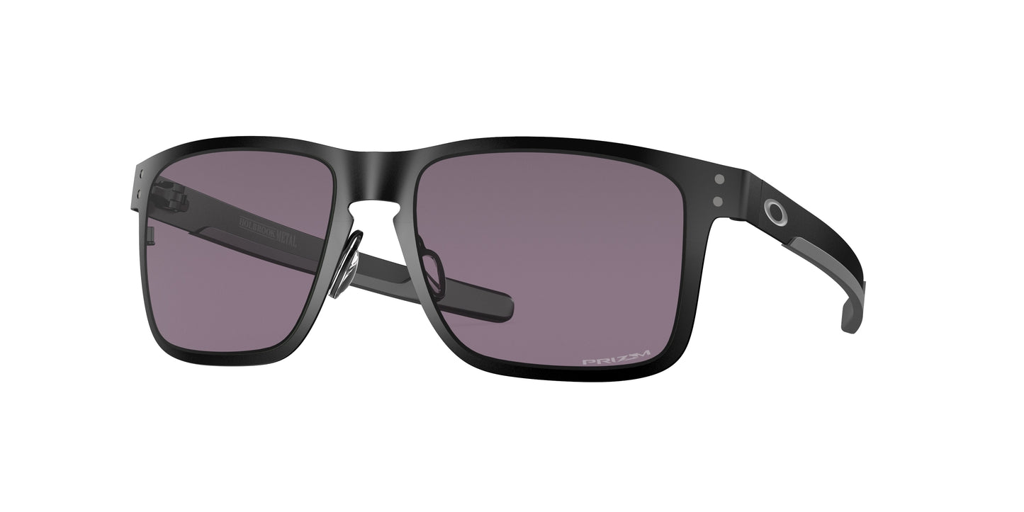 Oakley HOLBROOK METAL OO4123 Square Sunglasses  412311-Matte Black 55-132-18 - Color Map Black