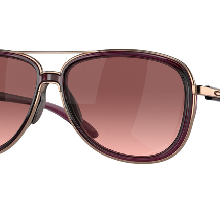 Oakley SPLIT TIME OO4129 Round Sunglasses  412902-Crystal Raspberry 58-133-13 - Color Map Violet