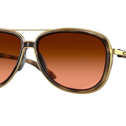 Oakley SPLIT TIME OO4129 Round Sunglasses  412918-Brown Tortoise 58-133-13 - Color Map Tortoise