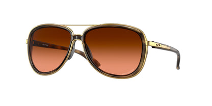 Oakley SPLIT TIME OO4129 Round Sunglasses  412918-Brown Tortoise 58-133-13 - Color Map Tortoise