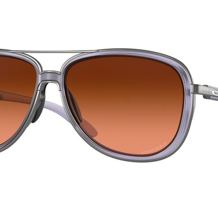 Oakley SPLIT TIME OO4129 Round Sunglasses  412926-Matte Trans Lilac 58-133-13 - Color Map Violet