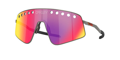 Oakley SUTRO TI SWEEP OO6025 Rectangle Sunglasses  602503-Matte Gunmetal 38-141-138 - Color Map Grey