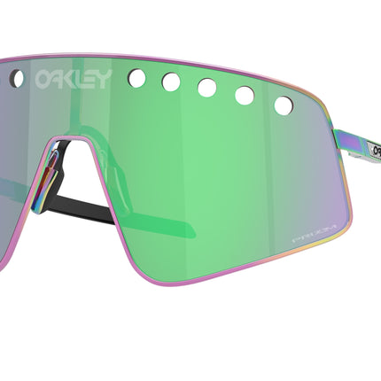 Oakley SUTRO TI SWEEP OO6025 Rectangle Sunglasses  602505-Polished Oil Slick 38-141-138 - Color Map Multicolor