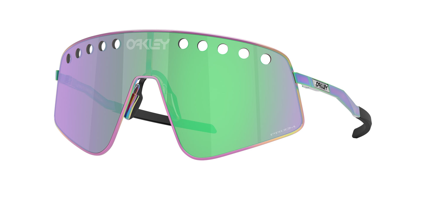 Oakley SUTRO TI SWEEP OO6025 Rectangle Sunglasses  602505-Polished Oil Slick 38-141-138 - Color Map Multicolor