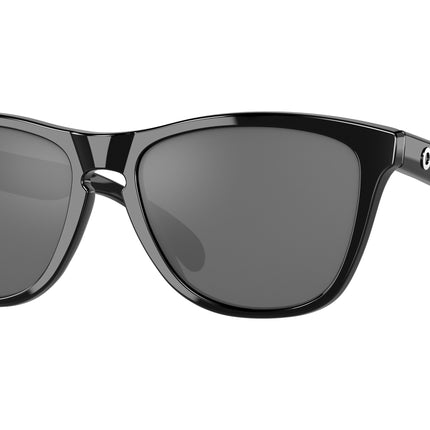 Oakley FROGSKINS OO9013 Square Sunglasses  9013C4-Polished Black 55-139-17 - Color Map Black