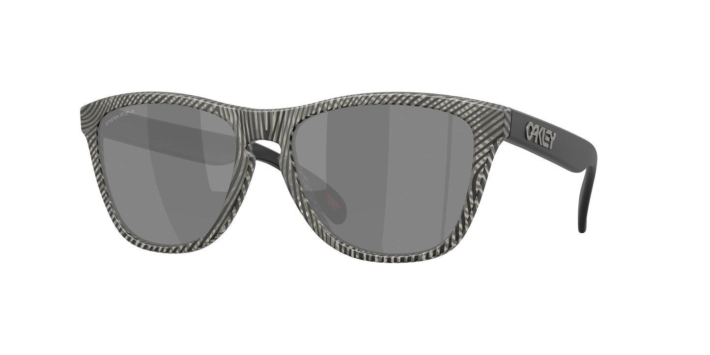 Oakley FROGSKINS OO9013 Square Sunglasses  9013M0-Matte Grey Ink Fingerprint 55-139-17 - Color Map Black