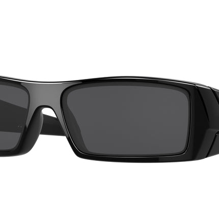 Oakley GASCAN OO9014 Rectangle Sunglasses  03-471-Polished Black 60-128-15 - Color Map Black