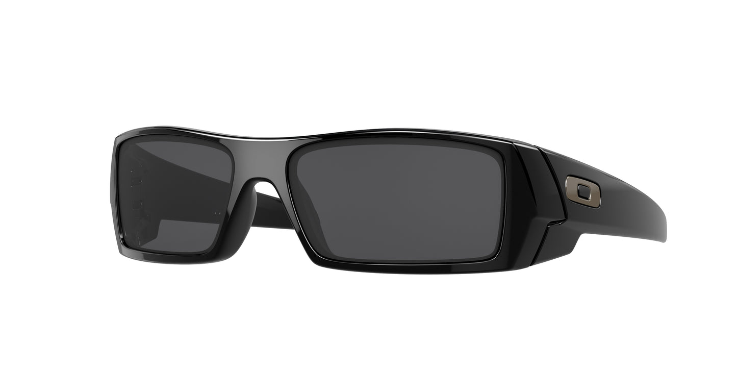 Oakley GASCAN OO9014 Rectangle Sunglasses  03-471-Polished Black 60-128-15 - Color Map Black