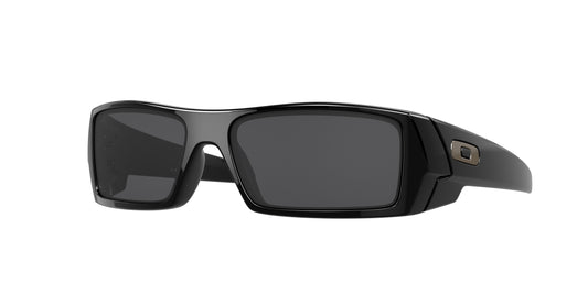 Oakley GASCAN OO9014 Rectangle Sunglasses  03-471-Polished Black 60-128-15 - Color Map Black