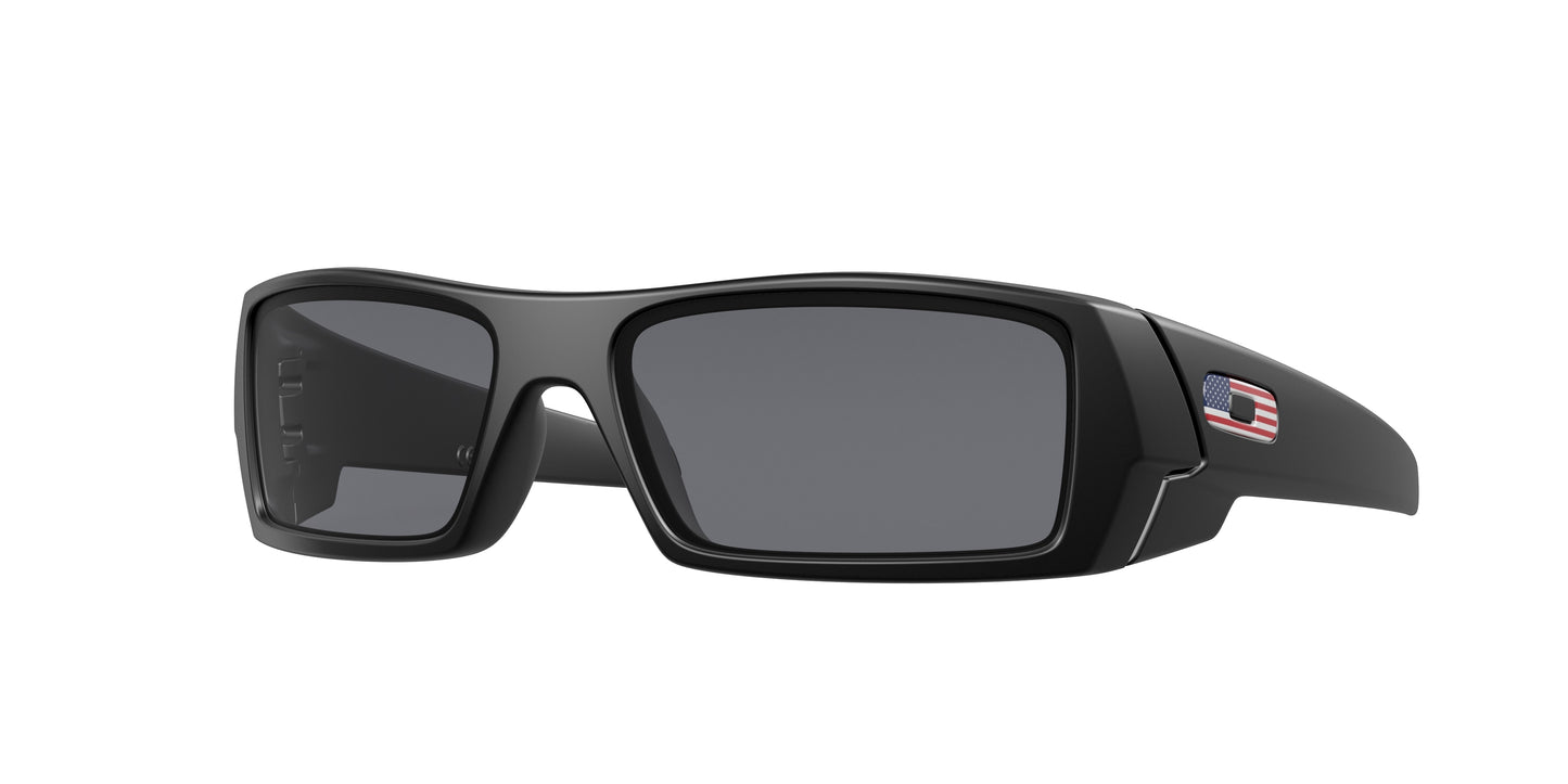 Oakley GASCAN OO9014 Rectangle Sunglasses  11-192-Matte Black 60-128-15 - Color Map Black