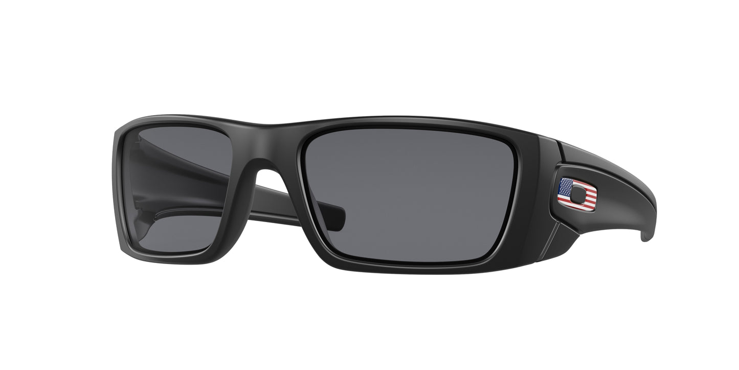 Oakley FUEL CELL OO9096 Rectangle Sunglasses  909638-Matte Black 61-130-19 - Color Map Black