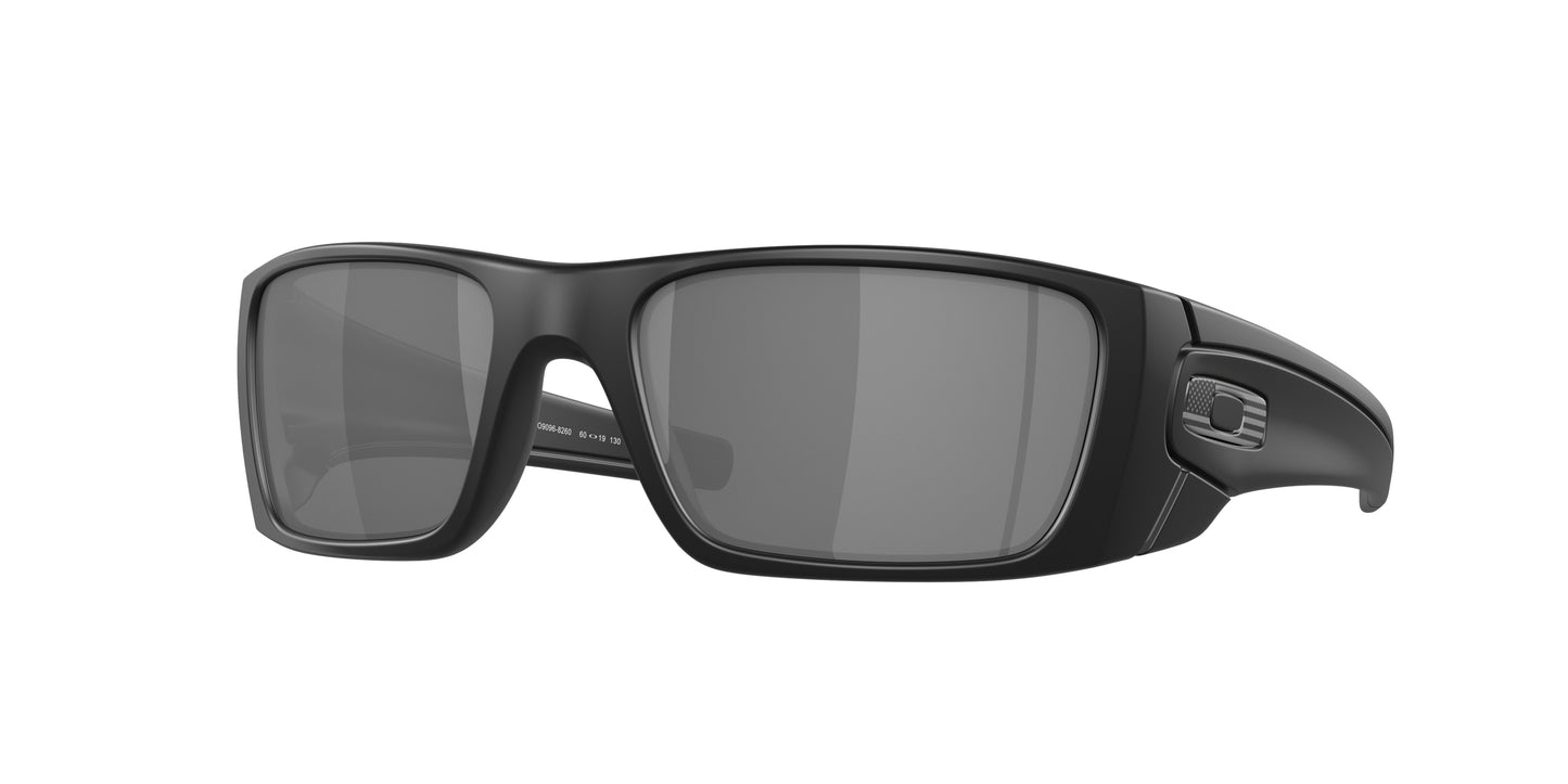 Oakley FUEL CELL OO9096 Rectangle Sunglasses  909682-Matte Black 61-130-19 - Color Map Black