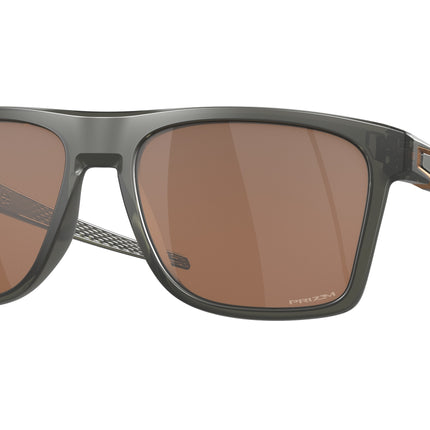Oakley LEFFINGWELL OO9100 Rectangle Sunglasses  910002-Matte Grey Smoke 57-134-17 - Color Map Grey
