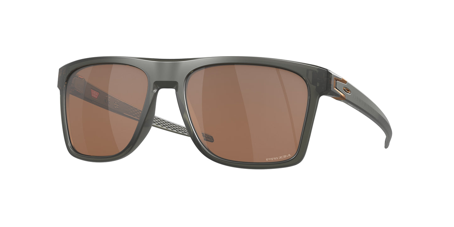 Oakley LEFFINGWELL OO9100 Rectangle Sunglasses  910002-Matte Grey Smoke 57-134-17 - Color Map Grey