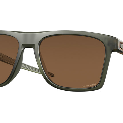 Oakley LEFFINGWELL OO9100 Rectangle Sunglasses  910011-Matte Olive Ink 57-134-17 - Color Map Green