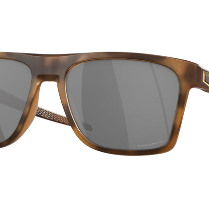 Oakley LEFFINGWELL OO9100 Rectangle Sunglasses  910018-Matte Brown Tortoise 57-134-17 - Color Map Brown