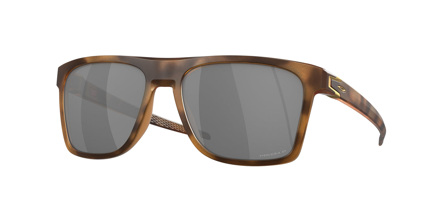 Oakley LEFFINGWELL OO9100 Rectangle Sunglasses  910018-Matte Brown Tortoise 57-134-17 - Color Map Brown