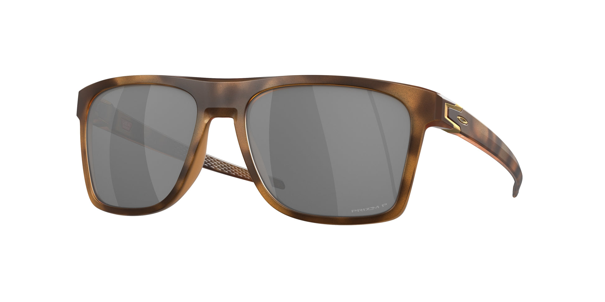 Oakley LEFFINGWELL OO9100 Rectangle Sunglasses  910018-Matte Brown Tortoise 57-134-17 - Color Map Brown