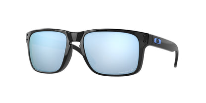 Oakley HOLBROOK OO9102 Square Sunglasses  9102C1-Polished Blue 57-137-18 - Color Map Black