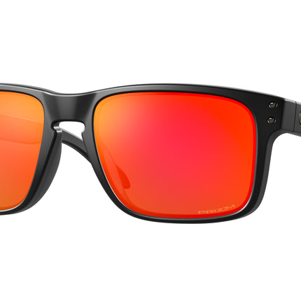 Oakley HOLBROOK OO9102 Square Sunglasses  9102E2-Matte Black 57-137-18 - Color Map Black